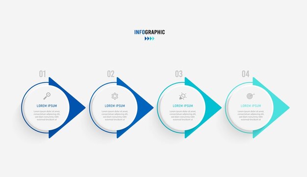 Business data visualization. Process chart. Abstract elements of graph, diagram with steps, options, parts or processes. Vector business template for presentation. Creative concept for infographic