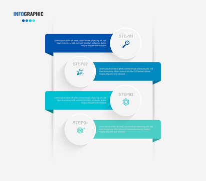 Business data visualization. Process chart. Abstract elements of graph, diagram with steps, options, parts or processes. Vector business template for presentation. Creative concept for infographic