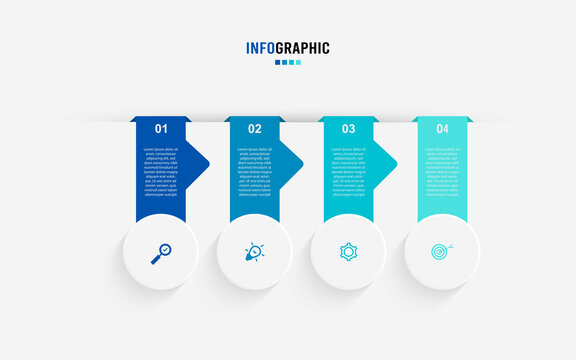 Business data visualization. Process chart. Abstract elements of graph, diagram with steps, options, parts or processes. Vector business template for presentation. Creative concept for infographic