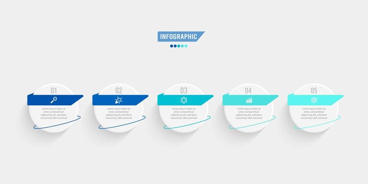Business data visualization. Process chart. Abstract elements of graph, diagram with steps, options, parts or processes. Vector business template for presentation. Creative concept for infographic