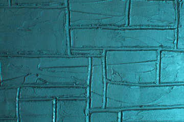 abstract creative background: lined gypsum plaster, toning, short focus.