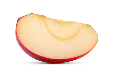 Red apple isolated on a white background.