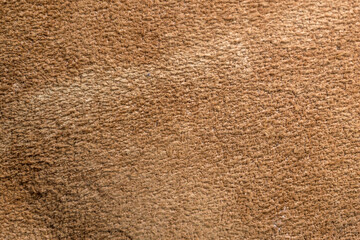 Roughly processed thick strong camel leather, close, close-up