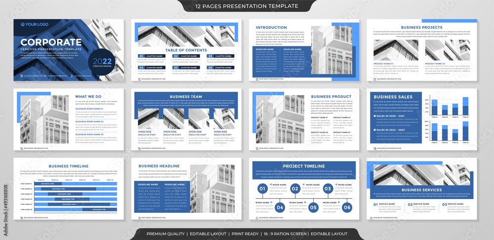 Poster minimalist presentation template with clean style use for business annual report and infographic