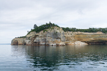 Fototapeta na wymiar Pictured Rocks National Lakeshore, Upper Peninsula, Michigan, USA 