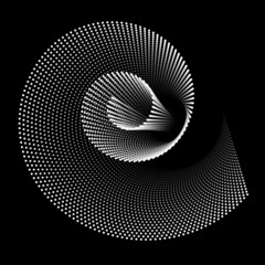 Spiral rhythm line dynamic abstract vector background