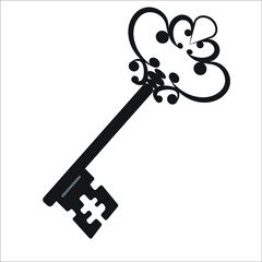 key vector illustration isolated on white background