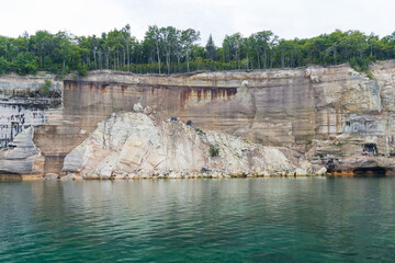 Obraz premium Pictured Rocks National Lakeshore, Upper Peninsula, Michigan, USA 