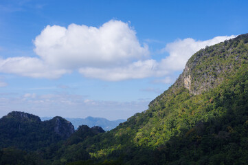 The view on the way up to Doi Luang Chiang Dao, Chiang Mai, Thailand.