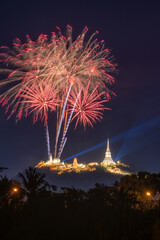 Khao Wang Fireworks, Phetchaburi Province Thailand.