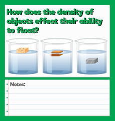Science Experiment Log Worksheet of object effect their ability to float
