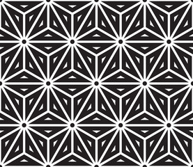 Editable Seamless Geometric Pattern Tile with Interlocking Triangular Shapes