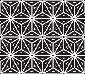 Editable Seamless Geometric Pattern Tile with Interlocking Triangular Shapes