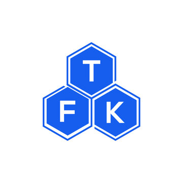TFK letter logo design on black background. TFK creative initials letter logo concept. TFK letter design. 