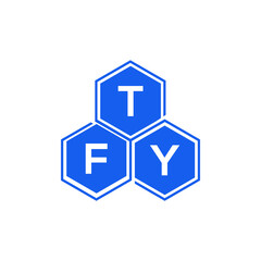 TFY letter logo design on black background. TFY creative initials letter logo concept. TFY letter design. 