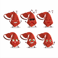 An image of red tie dancer cartoon character enjoying the music