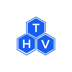 THV letter logo design on black background. THV  creative initials letter logo concept. THV letter design.