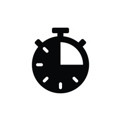 Stop watch or clock icon vector