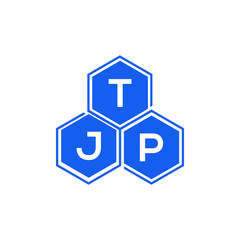 TJP letter logo design on black background. TJP creative initials letter logo concept. TJP letter design. 
