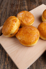 fried in oil Berlin donuts with stuffing