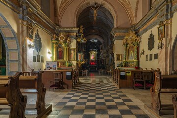 Wnętrze Kościoła Świętego Mikołaja w Krakowie - obrazy, fototapety, plakaty
