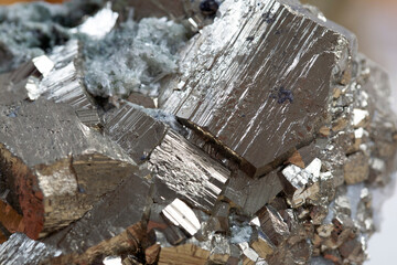 pyrite mineral specimen stone rock geology gem crystal