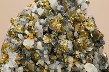 pyrite mineral specimen stone rock geology gem crystal