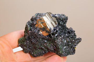 pyrite mineral specimen stone rock geology gem crystal
