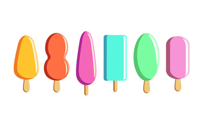 Ice Cream Complete Collection Vector Illustration