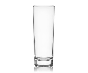 Empty transparent glass cup, shot glass, glass for wine, whiskey, cognac, martini, beer, juice and...