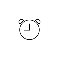 Graphic flat clock icon for your design and website