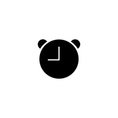 Graphic flat clock icon for your design and website