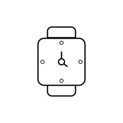 Graphic flat clock icon for your design and website