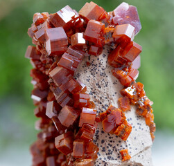 vanadinite, .mineral specimen stone rock geology gem crystal