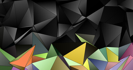 Abstract Low-Poly background. triangulated texture. Design 3d. Polygonal geometrical pattern. Triangular modern style