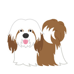 ラサアプソの犬イラスト
