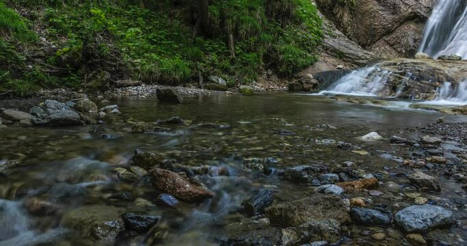 Time Lapse Stegovnik Waterfall Medvodje Trzic