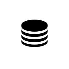 Graphic flat coin icon for your design and website