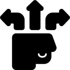 decision glyph icon