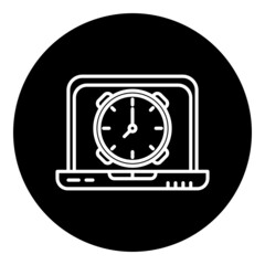 laptop and alarm clock