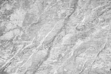 Black white rock texture. Marble effect. Close-up. Light gray stone surface background with space for design.