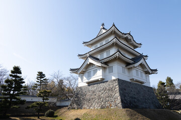 日本のお城がある風景