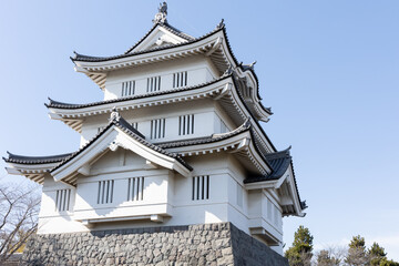 日本のお城がある風景