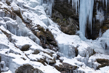 凍った氷の世界