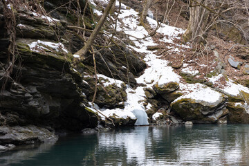 凍った氷の世界