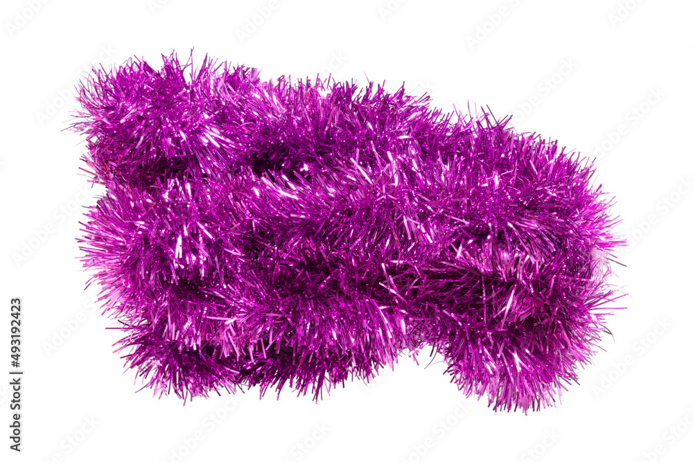 Canvas Prints Purple tinsel isolated