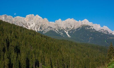 Obraz premium Aiarnola group in the Dolomites in Comelico Superiore