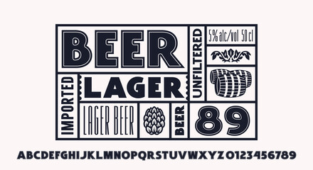 Sans serif font with internal contour