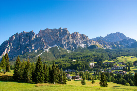 Spring in Padola, in Comelico supriore on the Belluno Dolomites, Italy