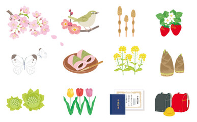 日本の春イメージ素材